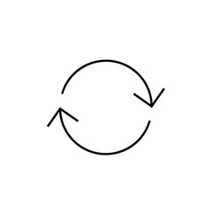 Reload - line icon. Graphic elements for your design