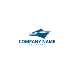 sail boat logo template, design concept vector. Ship Logo.