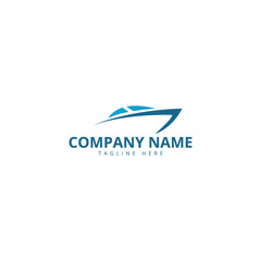 sail boat logo template, design concept vector. Ship Logo.