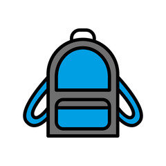 Obraz premium School bag icon vector sign and symbol on trendy design
