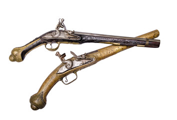 two beautiful Turkish silicon pistols from the time of the Ottoman Empire