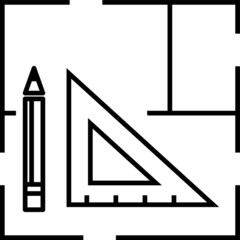 floor icon,plan icon - vector illustration.