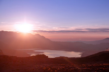 Sunrise in the mountain - Ticlio