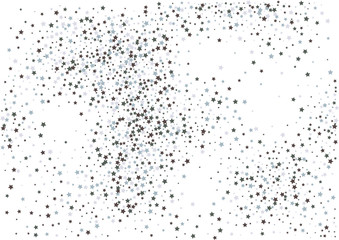 Festive color star confetti background. Abstract frame confetti texture for holiday, postcard, poster, website, carnivals, birthday and children's parties. Cover confetti mock-up. Wedding star layout