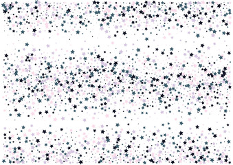 Festive color star confetti background. Abstract frame confetti texture for holiday, postcard, poster, website, carnivals, birthday and children's parties. Cover confetti mock-up. Wedding star layout