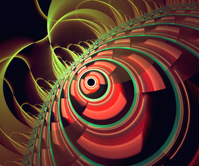 Computer generated colorful fractal artwork