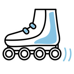 Sport shoe set isolated on a white background.