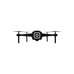 Drone icon design flat style isolated on white background. Vector illustration