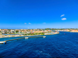 Naklejka na ściany i meble The Caribbean. The Island Of Curacao. Curacao is a tropical Paradise in the Antilles in the Caribbean sea