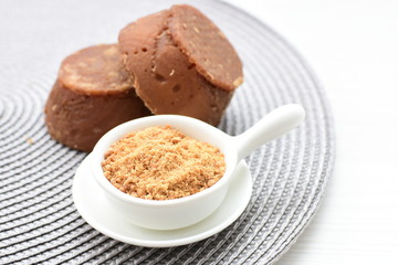  Sugarcane or panela, traditional product of Colombia