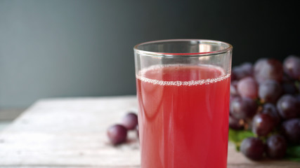 Red Grape Juice for healthy food and fruit drinking concept