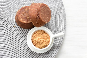  Sugarcane or panela, traditional product of Colombia