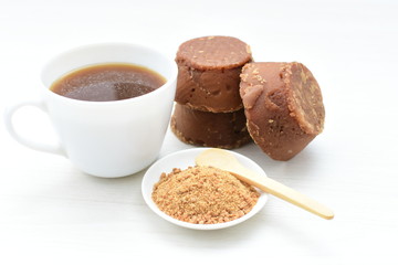  Fresh homemade aguapanela, or Aguadulce, a popular sweet drink from Colombia