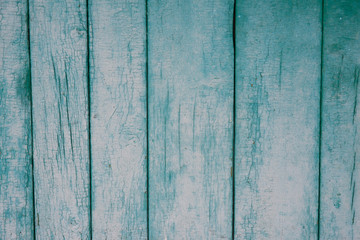 Fototapeta na wymiar Old wooden blue wall, background and texture