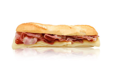 bocadillo de bacon y queso