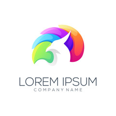 Fototapeta premium eagle logo design vector abstract