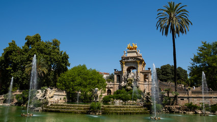 Citadel park in Barcelona city, Spain