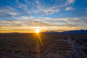 Beautiful Sunset over California City