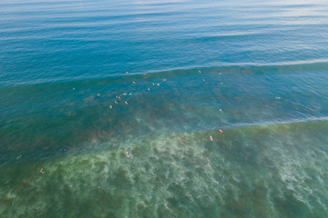 Ocean waves beach