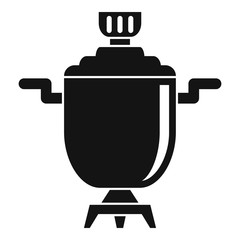 Metal samovar icon. Simple illustration of metal samovar vector icon for web design isolated on white background