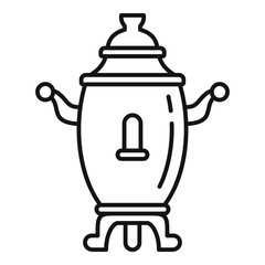 Ceremony samovar icon. Outline ceremony samovar vector icon for web design isolated on white background