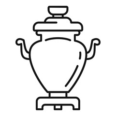Drink samovar icon. Outline drink samovar vector icon for web design isolated on white background