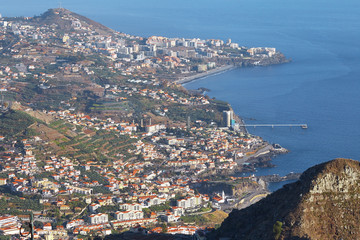 View of Funchal in Madeira Portugal