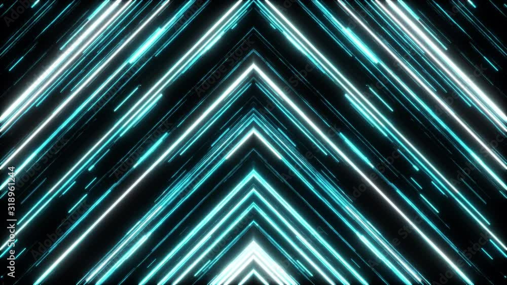 Poster glitch lines, traveling in dark with high speed, 3d rendering computer generated background