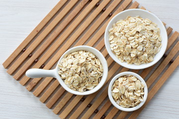  Fresh natural oatmeal, healthy product