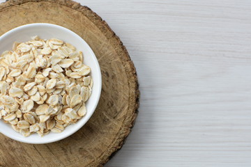  Fresh natural oatmeal, healthy product