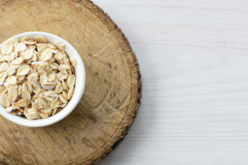  Fresh natural oatmeal, healthy product