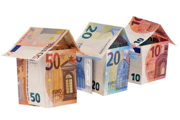 Les maisons en billets de banque
