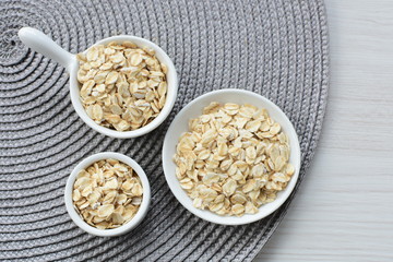  Fresh natural oatmeal, healthy product