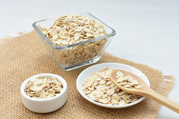  Fresh natural oatmeal, healthy product