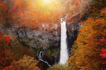 Fototapeta na wymiar Kegon waterfall in Nikko