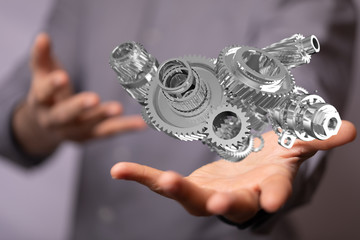 gear Technology setting concept background.