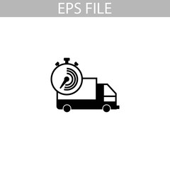Fast delivery icon. EPS file