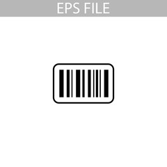 Track code, bar code icon. EPS file