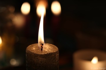 candle in the dark