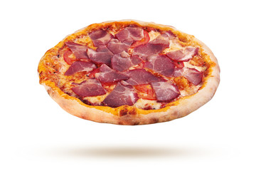 Pizza on a white background