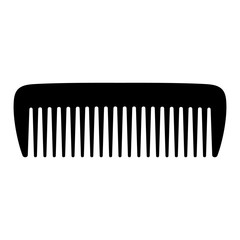 Flat comb, icon. Wide large tooth design. Vector illustration.