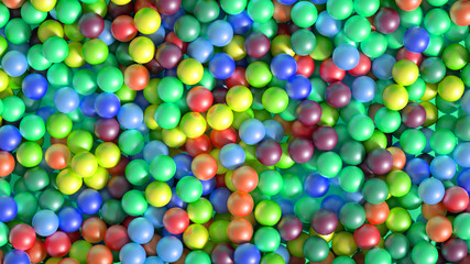 Beautiful colorful vibrant pattern. 3d illustration, 3d rendering.