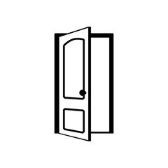 Open Door icon, Vector symbol.
