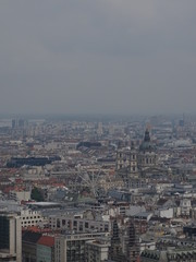 Fototapeta na wymiar vista dall'alto sulla capitale ungherese Budapest