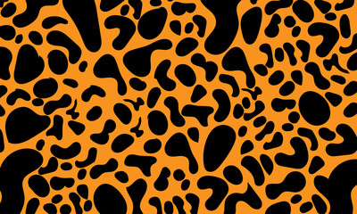 Fototapeta na wymiar Leopard print. Animal skin pattern. Vector