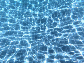 Fototapeta na wymiar Background from surface of water in pool