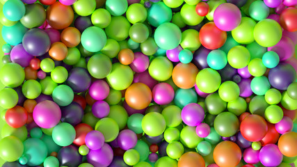 Beautiful colorful vibrant pattern. 3d illustration, 3d rendering.