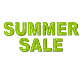 Summer sale. Isolated vector illustration on white background.