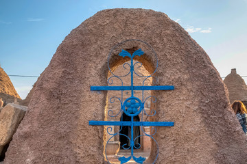 village houses made of clay in urfa Harran