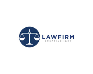 Fototapeta premium Law Firm Logo Design Vector